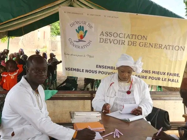Promotion du développement humain et social: L’Association Devoir de génération organise une journée de consultation gratuite et de don de médicaments à Keleya